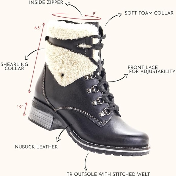 EUC Dromedaris Women's Kara Shearling Boot size 40 EU / 8.5US - Picture 2 of 8